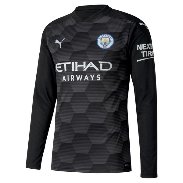 Thailande Maillot Football Manchester City Domicile ML Gardien 2020-21 Noir